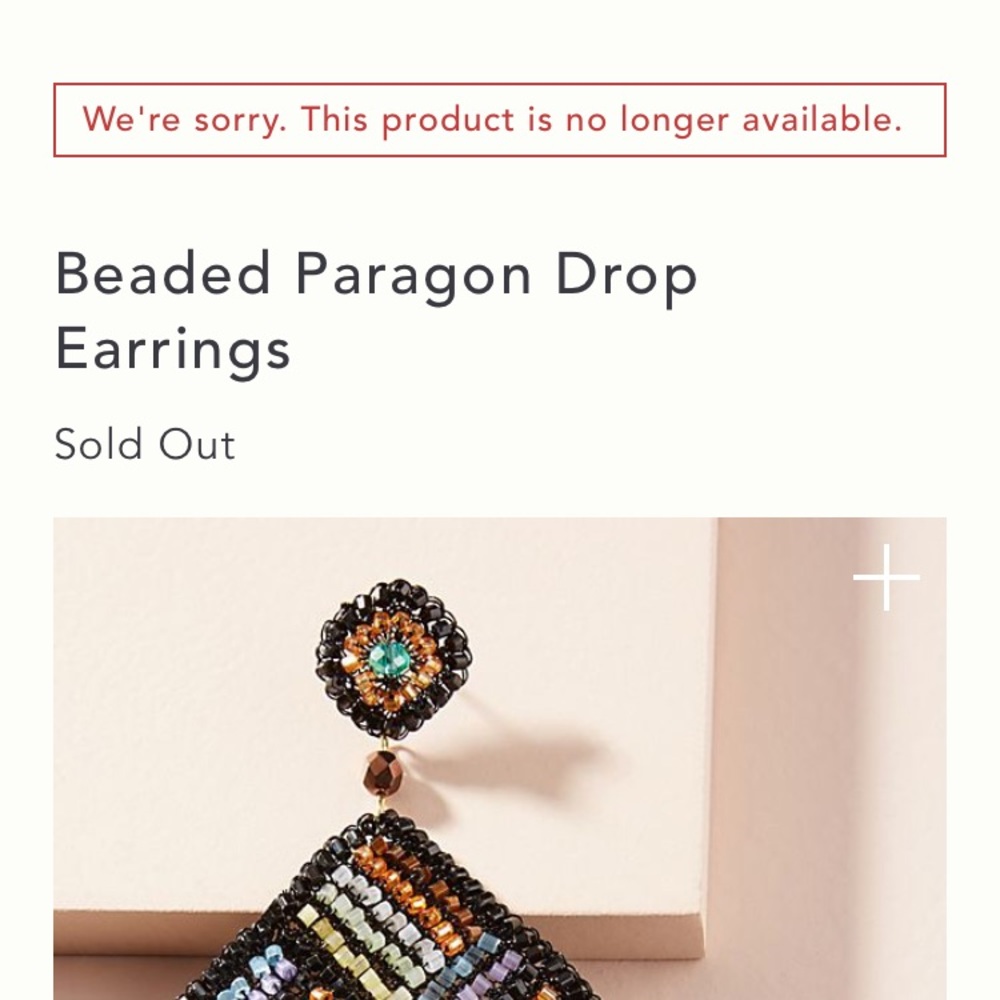 NWT Anthro/Lavish Brazil  Beaded Drop Earrings - Picture 7 of 8